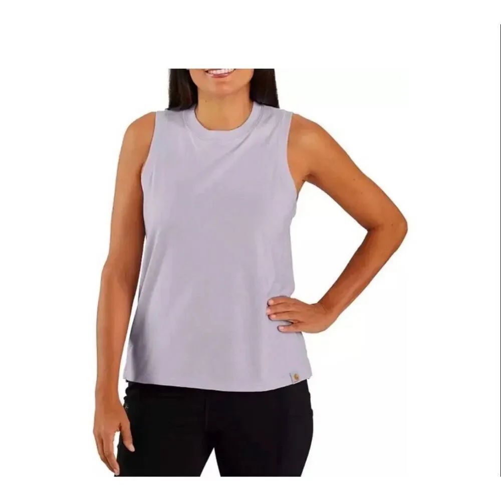 Carhartt Women's Relaxed Fit Lightweight Tank Top in Lilac Haze size M NWT